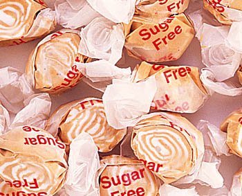 Sugar Free Caramel Swirl Taffy: 3lbs logo