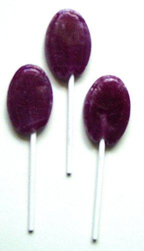 Sugar Free Grape Lollipops, One Pound, (about 50 Suckers) Individ. Wrapped, Kosher logo