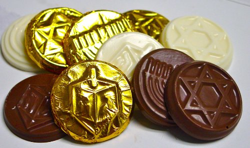 Sugar Free Hanukkah Gelt, 1/2 Oz Foil Wrapped Coins (6 Coins) logo