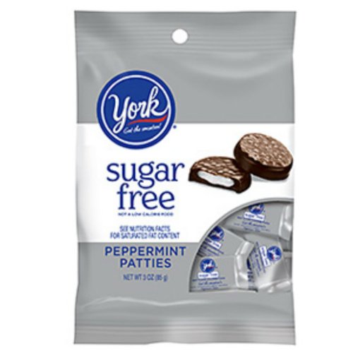 Sugar Free Mini York Peppermint Patties 3 Ounce Theater Size Pack 12 Bags logo