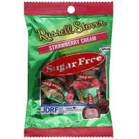 Sugar Free Peg Bag Candy, Strawberry Cream, 3 Oz. Bag logo