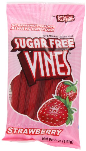 Sugar Free Vines, Strawberry, 5 ounce Bags (Pack of 12) logo