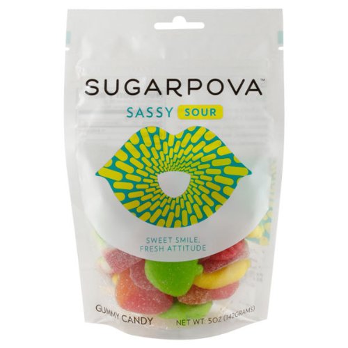 Sugarpova Sassy Sour Fruit Gummies logo