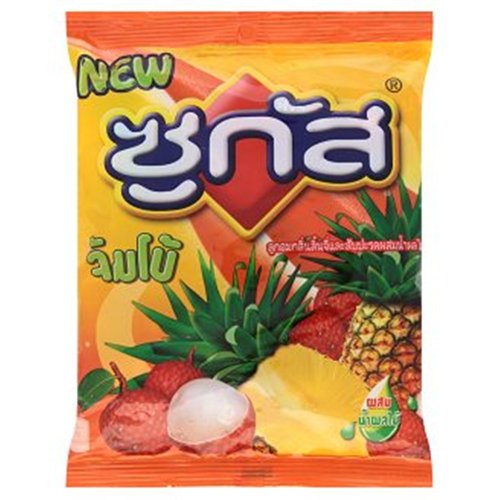 Sugus Jumbo Mixed Juice Pineapple and Lychee Flavoured Candy 105g logo