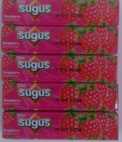 Sugus Raspberry Sweet Chewy Candy 30 Grams Pack of 5 (2.89 $ / One) logo