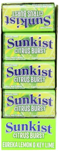 Sunkist Citrus Burst Eureka Lemon Key Lime, 0.6 ounce Containers (Pack of 12) logo