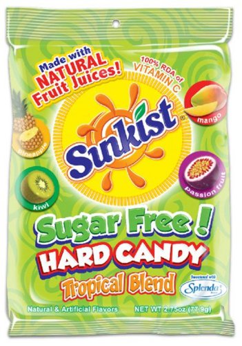 Sunkist Sugar Free Hard Candy Tropical Blend, 2.75 ounce (Pack of 6) logo