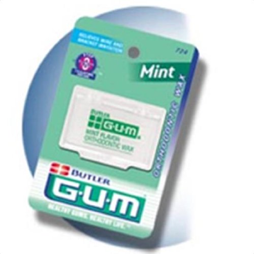 Sunstar G-u-m Ortho Wax, Mint Flavor (3 Pack) logo