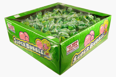 Super Bubble Box Apple 300 Pack logo