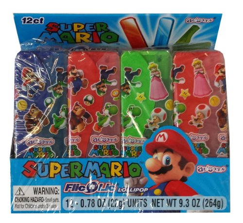 Super Mario Big Flic N’ Lic Lollipop (12 Ct) logo