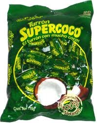 Super Turron Supercoco All Natural Coconut Candy 50 Count logo