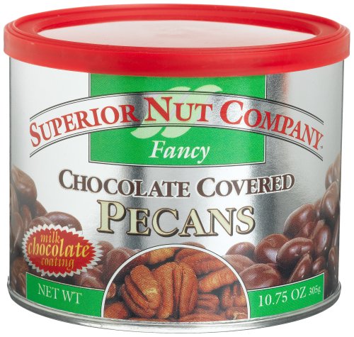 Superior Nut Fancy Chocolate Covered Pecans, 10.75 ounce Canisters (Pack of 4) logo