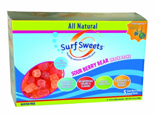 Surf Sweets Gummy Bear Snack Packs Sour Berry — 4.5 Oz logo