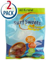 Surf Sweets Organic Sour Worms Assorted Fruit — 2.75 Oz Each / Pack of 2 logo