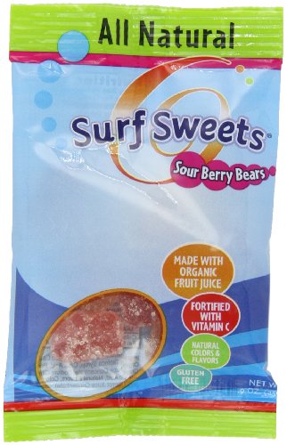 Surf Sweets Sour Berry Bears, 0.9 ounce Bags (Pack of 24) logo