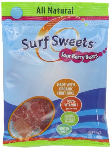 Surf Sweets Sour Berry Bears, 2.75 ounce Bags (Pack of 12) logo