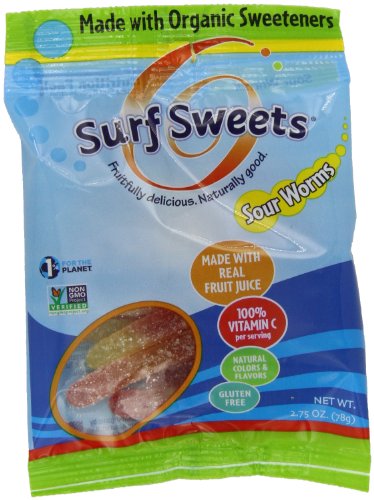 Surf Sweets Sour Worms, 2.75 ounce Bags (Pack of 12) logo