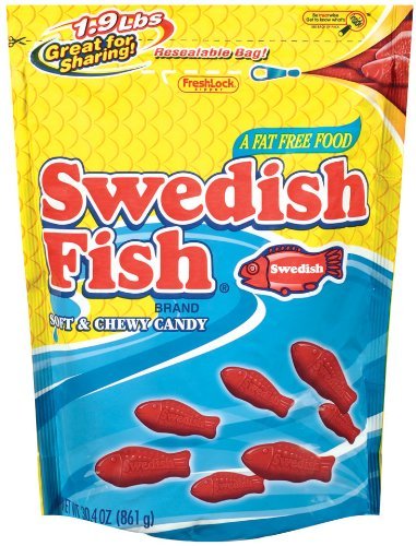 Swedish Fish Red, Soft & Chewing Candy 30.4 Oz Packages, (1.9 Lbs) logo