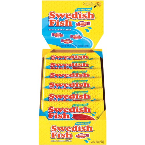 Swedish Fish Soft & Chewy Candy, 2 ounce Packages (Pack of 24) logo