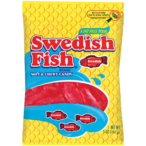 Swedish Fish, Soft & Chewy Candy, Red, 5-pound Bags (Pack of 2) logo
