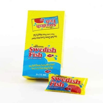 Swedish Fish Soft & Chewy Candy2 Oz Pkt (24 Ct) (Pack of 1) logo