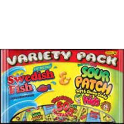 Swedish Fish Sour Patch 50ct logo