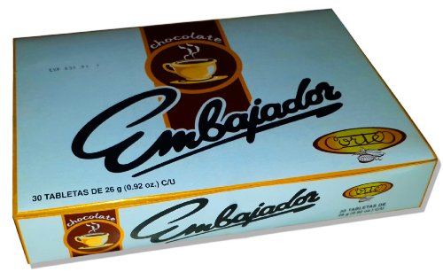 Sweet Dominican Chocolate Embajador Box Of 30 Bars / Tablets logo