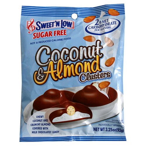 Sweet ‘n Low Coconut and Almond Clusters, Sugar-free, 3.25 ounce Packages (Pack of 12) logo