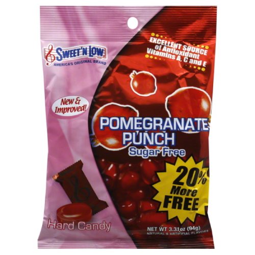 Sweet N Low Pomegranate Punch, Sugar Free Candy, 2.75-ounce, (Pack of 8) logo