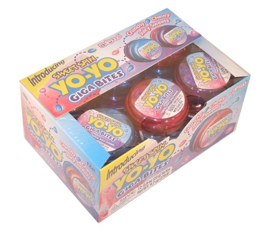 Sweet Spin Yo Yo Giga Bites Novelty Candy Toys (Pack of 12) logo