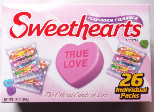 Sweethearts Classroom Exchange Candies (26 Individual Packs) logo