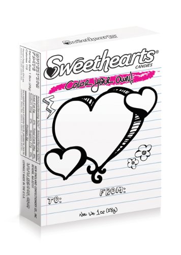 Sweethearts Color Your Own Conversation Heart Valentine Candy logo