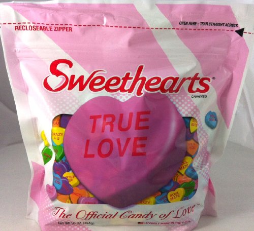 Sweethearts Recloseable Zipper Bag, 16oz Bag logo