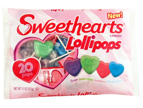 Sweethearts Valentine Lollipops 4 – 11 Oz Bags logo