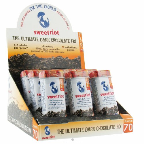 Sweetriot 70% Chocolate Covered Cacao Nibs ( 12×1 Oz) logo