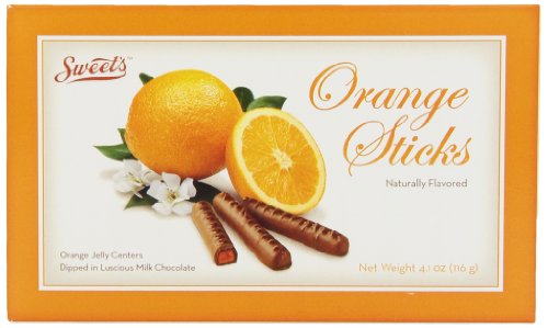Sweet’s Candy Company Chocolate Orange Sticks Milk Theater Box, 4.1 ounce (Pack of 6) logo