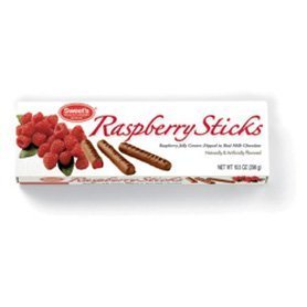 Sweet’s Raspberry Sticks Milk Chocolate 10.5 Oz logo