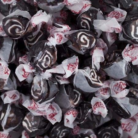 Taffy Town Saltwater Taffy Licorice Swirls -5lb logo