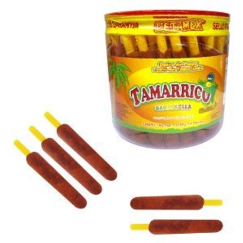 Tamarrico Banderilla Enchilado Tarugos Tamarindo Mexican Tamarind Candy Sticks Pops 50 Pcs logo