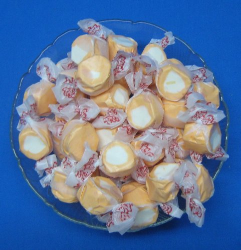 Tangerine Flavored Taffy Town Salt Water Taffy 2 Pound logo