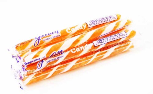 Tangerine White & Orange Old Fashioned Hard Candy Sticks: 10 Count (individually Wrapped) logo