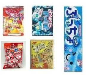 Taste Of Japan #5 (5 Items) : Cola, Frizzly Soda, Sour Lemon & Ramune Japanese Candy Sampler : Over 10 Flavors Or Shapes logo