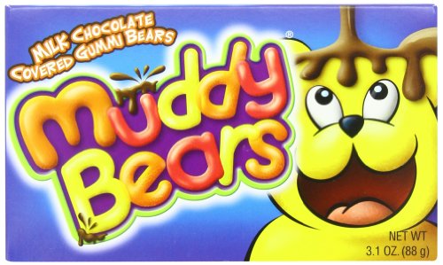 Taste Of Nature Muddy Bears Chocolate Covered Gummi Bears 3.1 ounce Boxes (Pack of 30) logo