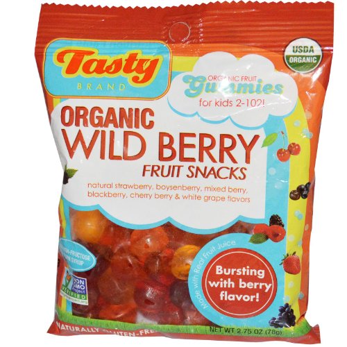 Tasty Brand Fruit Snack Organic Wld Bry Bag 2.75 Oz. (Pack of 12) logo