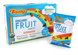 Tasty Brand Organic Fruit Snacks – Mixed Fruit – 5 Pack logo