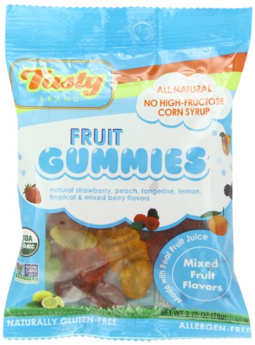 Tasty Brand Organic Fruit Snacks, Mixed Fruit Flavors, 2.75 ounce Bags (Pack of 12) logo