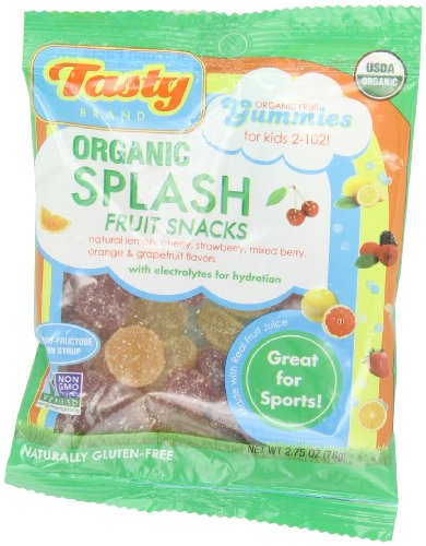 Tasty Brand Organic Fruit Snacks, Splash Flavors, 2.75 ounce Bags (Pack of 6) logo