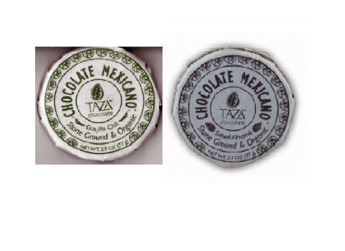 Taza Salted Almond & Guajillo Chili Chocolate Disc Set (1 – 2.7oz Disc Of Each) logo