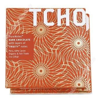 Tcho Chocolate Fruity Dark Chocolate Bar 12x2oz logo