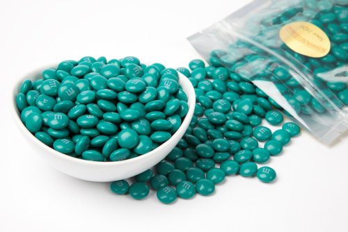 Teal Green Milk Chocolate M&m’s Candy (1 Pound Bag) logo